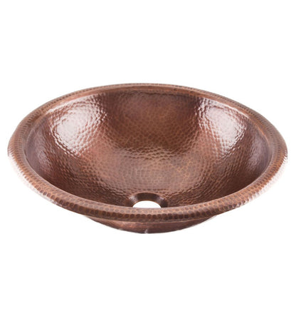 Thompson Traders Thompson Traders Tacambaro Antique Copper Bathroom Sink - Culinary Kitchen OKC