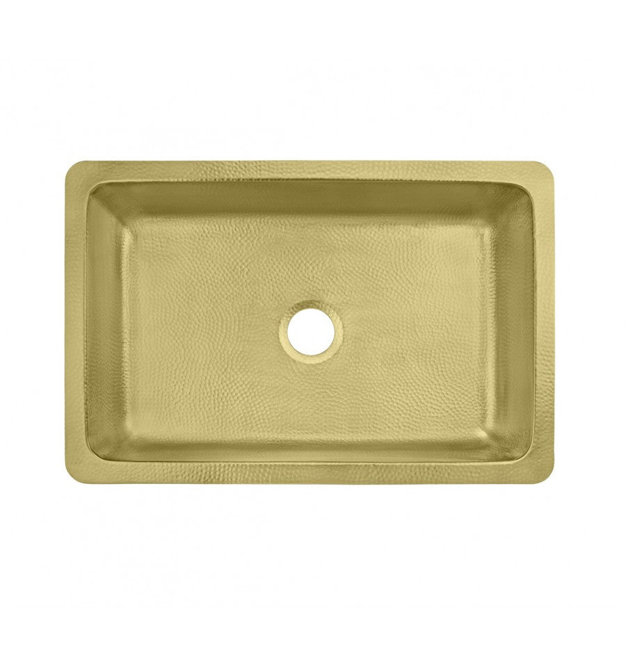 Thompson Traders Thompson Traders Quiroga Hammered Brass Kitchen Sink - Culinary Kitchen OKC