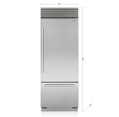 Sub-Zero 30" Classic Over-and-Under Refrigerator/Freezer