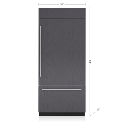 Sub-Zero 36" Classic Over-and-Under Refrigerator/Freezer - Panel Ready