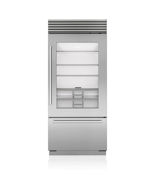 Sub-Zero 36" Classic Over-and-Under Refrigerator/Freezer with Glass Door