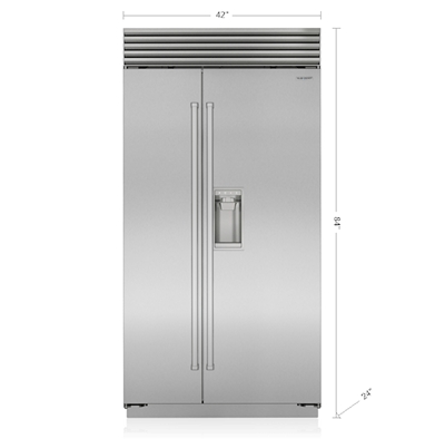 Sub-Zero 42" Classic Side-by-Side Refrigerator/Freezer with Dispenser