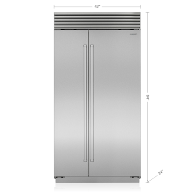 Sub-Zero 42" Classic Side-by-Side Refrigerator/Freezer with Internal Dispenser
