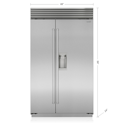 Sub-Zero 48" Classic Side-by-Side Refrigerator/Freezer with Dispenser