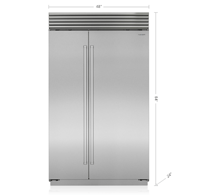 Sub-Zero 48" Classic Side-by-Side Refrigerator/Freezer with Internal Dispenser