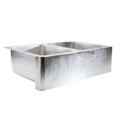 Thompson Traders Thompson Traders Quiroga Hammered Stainless Steel Double - Culinary Kitchen OKC
