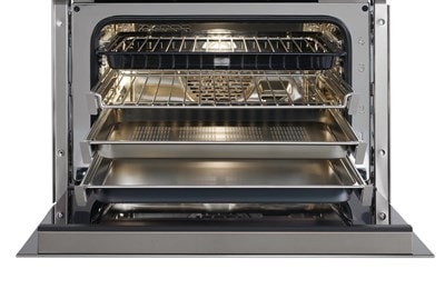Wolf Wolf 24" M Series Contemporary Stainless Steel Handleless Convection Steam Oven - Plumbed - Culinary Kitchen OKC