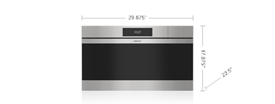 Wolf Wolf 30" M Series Contemporary Stainless Steel Handleless Convection Steam Oven - Culinary Kitchen OKC