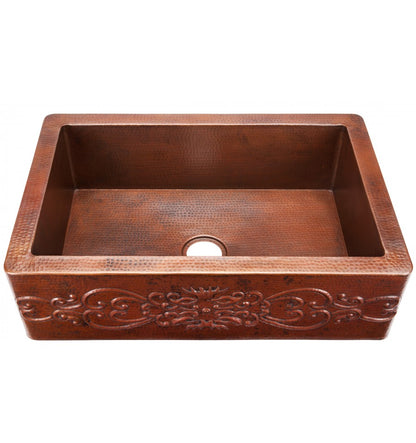 Thompson Traders Thompson Traders Kahlo Hammered Aged Copper Kitchen Sink - Culinary Kitchen OKC
