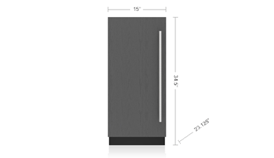 Sub-Zero 15" Designer Undercounter Beverage Center with Solid Door - Panel Ready