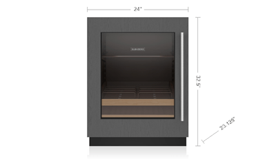 Sub-Zero 24" Designer Undercounter ADA Height Beverage Center - Panel Ready