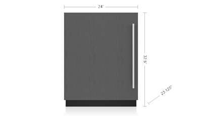 Sub-Zero 24" Designer Undercounter ADA Height Refrigerator - Panel Ready