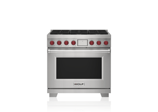 Wolf 36" Dual Fuel Range - 6 Burners
