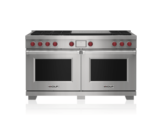 Wolf 60" Dual Fuel Range - 6 Burners and French Top