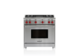Wolf Wolf 36" Gas Range - 4 Burners and Infrared Charbroiler - Culinary Kitchen OKC