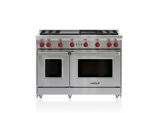 Wolf Wolf 48" Gas Range - 4 Burners, Infrared Charbroiler and Infrared Griddle - Culinary Kitchen OKC