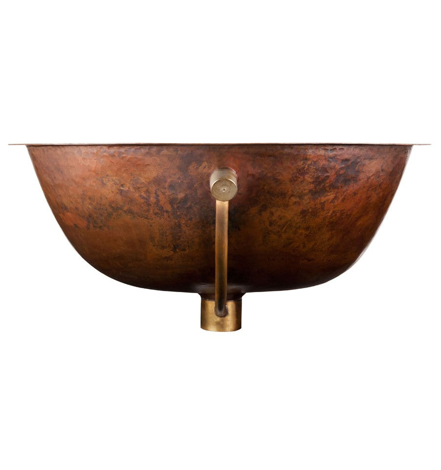 Thompson Traders Uruapan Aged Copper Bathroom Sink