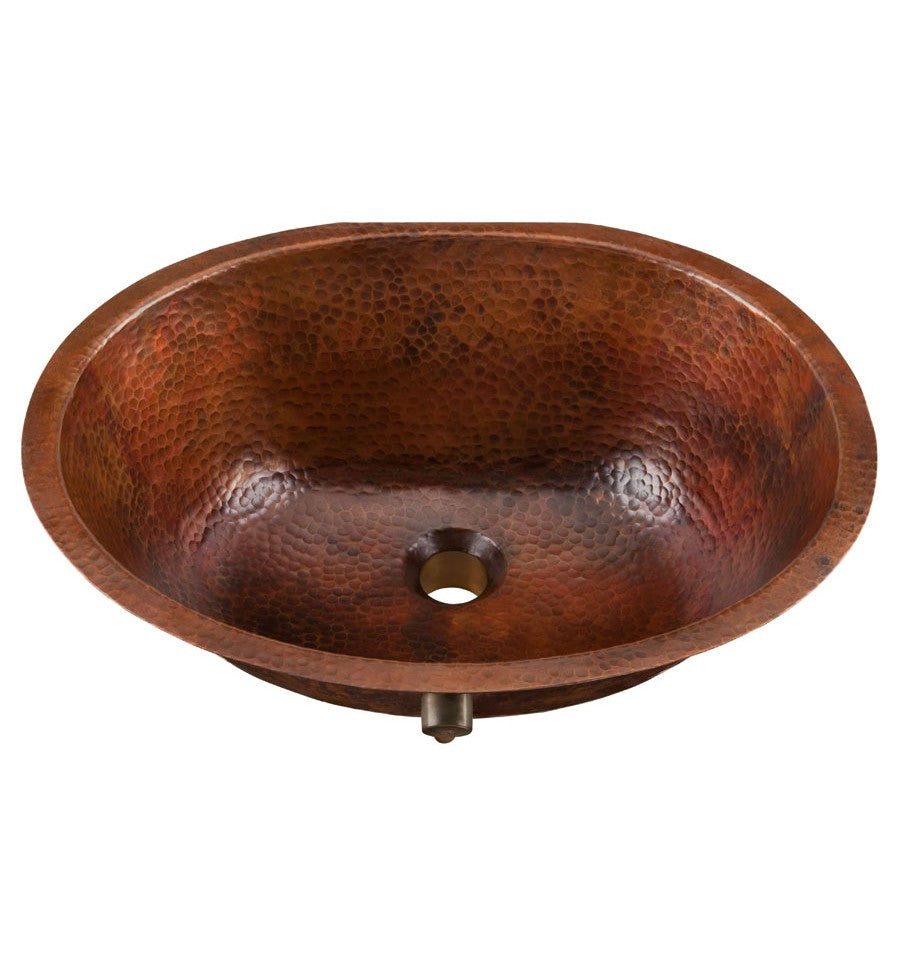 Thompson Traders Uruapan Aged Copper Bathroom Sink