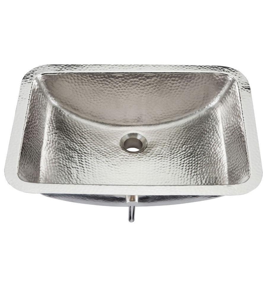 Thompson Traders Thompson Traders Taxco Hammered Nickel Bathroom Sink - Culinary Kitchen OKC