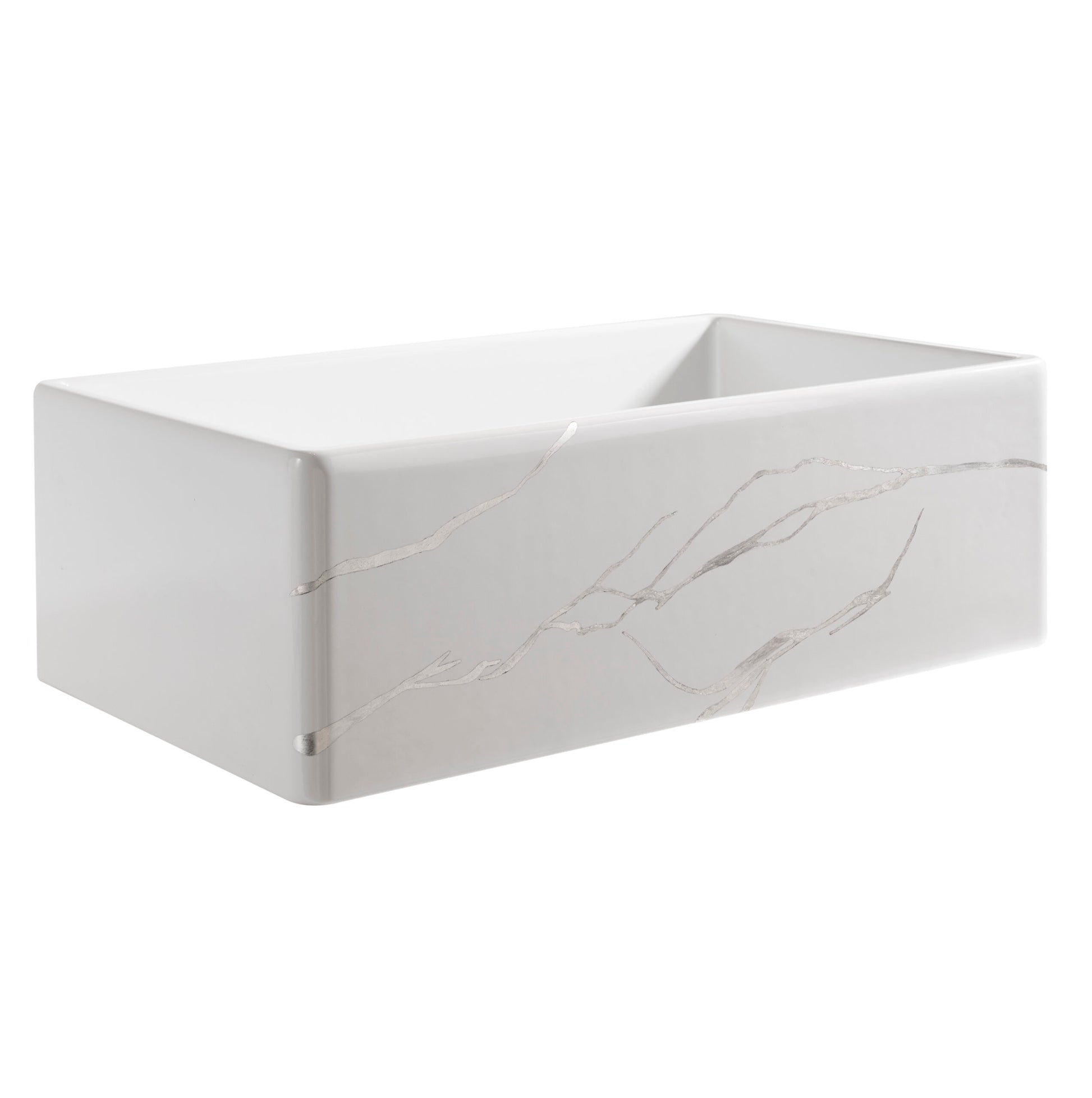 Thompson Traders Thompson Traders Kintsugi Fireclay Silver Kitchen Sink - Culinary Kitchen OKC