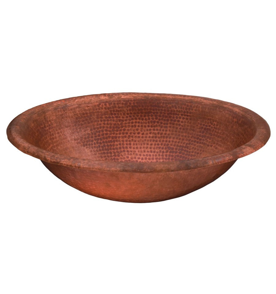 Thompson Traders Thompson Traders Huacana Fired Copper Bathroom Sink - Culinary Kitchen OKC