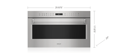 Wolf Wolf 30" E Series Professional Drop-Down Door Microwave Oven - Legacy - Culinary Kitchen OKC