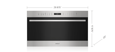 Wolf Wolf 30" E Series Transitional Drop-Down Door Microwave Oven - Legacy - Culinary Kitchen OKC