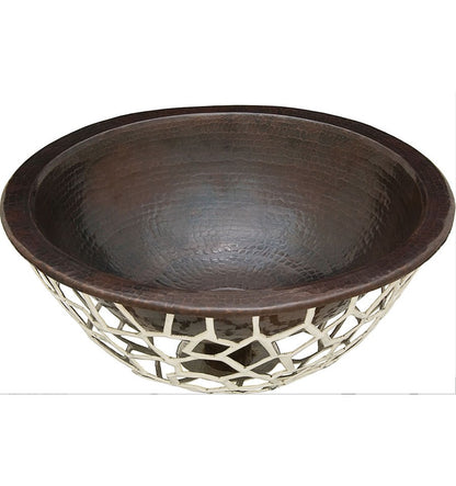 Thompson Traders Thompson Traders Manzanillo Aged Copper Bathroom Sink - Culinary Kitchen OKC