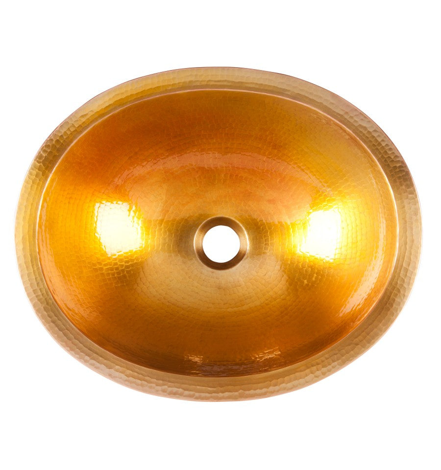 Thompson Traders Thompson Traders Altamira Antique Satin Gold Bathroom Sink - Culinary Kitchen OKC