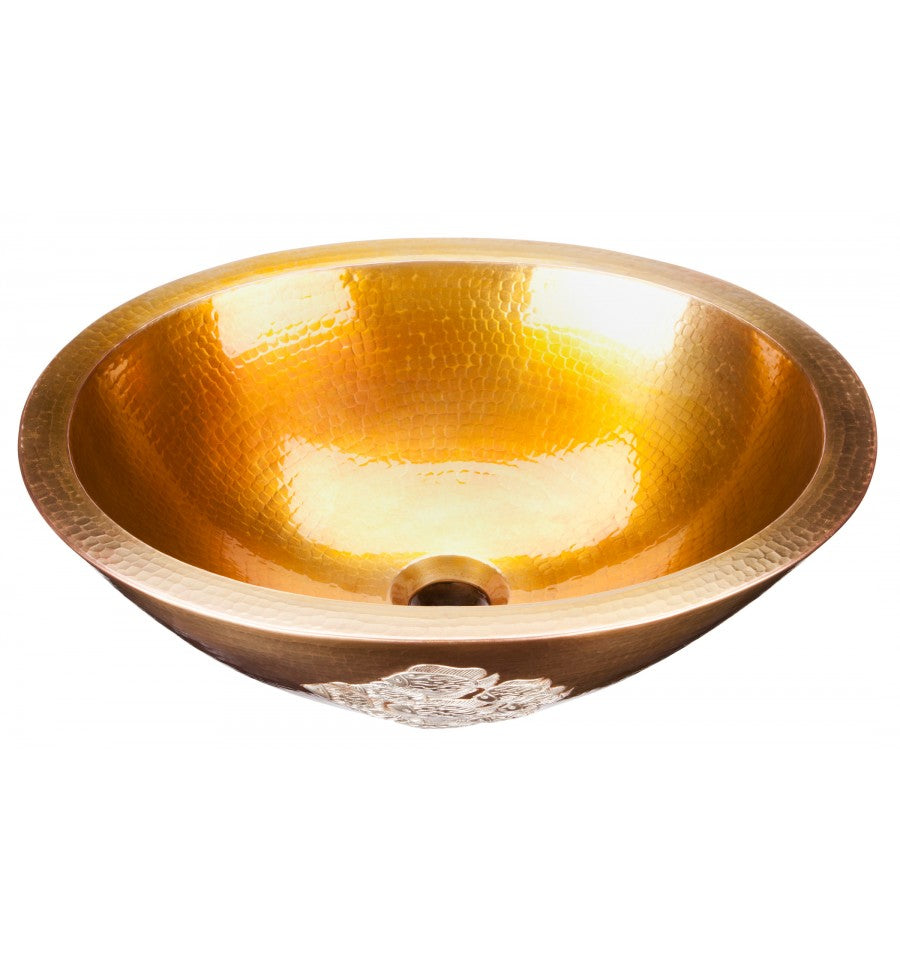 Thompson Traders Thompson Traders Altamira Antique Satin Gold Bathroom Sink - Culinary Kitchen OKC