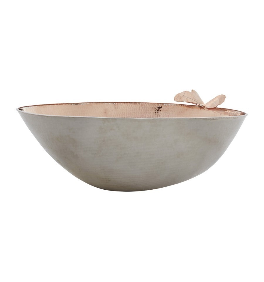 Thompson Traders Thompson Traders Otomi Rose Gold and Hammered Nickel Bathroom Sink - Culinary Kitchen OKC