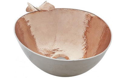 Thompson Traders Thompson Traders Otomi Rose Gold and Hammered Nickel Bathroom Sink - Culinary Kitchen OKC