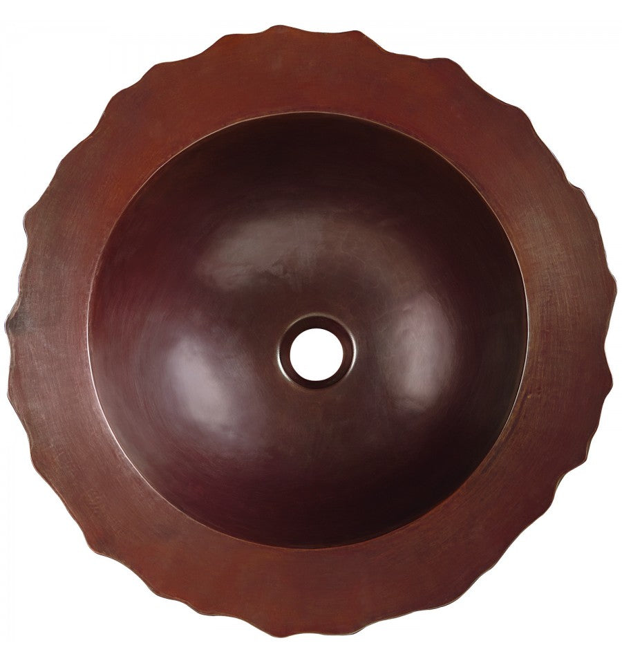 Thompson Traders Thompson Traders Guadalupe Aged Copper Bathroom Sink - Culinary Kitchen OKC