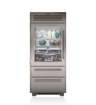 Sub-Zero Sub-Zero 36" PRO Refrigerator/Freezer with Glass Door - Culinary Kitchen OKC