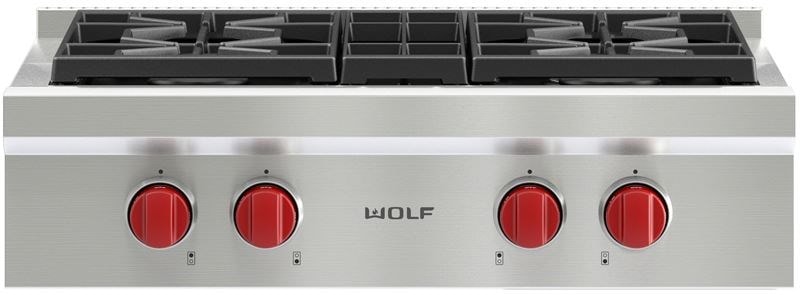 Wolf Wolf 30" Sealed Burner Rangetop - 4 Burners - Culinary Kitchen OKC