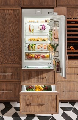 Sub-Zero 30" Designer Over-and-Under Refrigerator with Internal Dispenser - Panel Ready