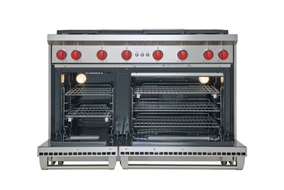 Wolf 48" Gas Range - 4 Burners, Infrared Charbroiler and Infrared Griddle