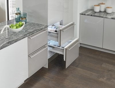 Sub-Zero 24" Designer Freezer Drawers with Ice Maker - Panel Ready
