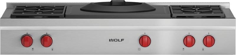 Wolf Wolf 48" Sealed Burner Rangetop - 4 Burners and Wok Burner - Culinary Kitchen OKC