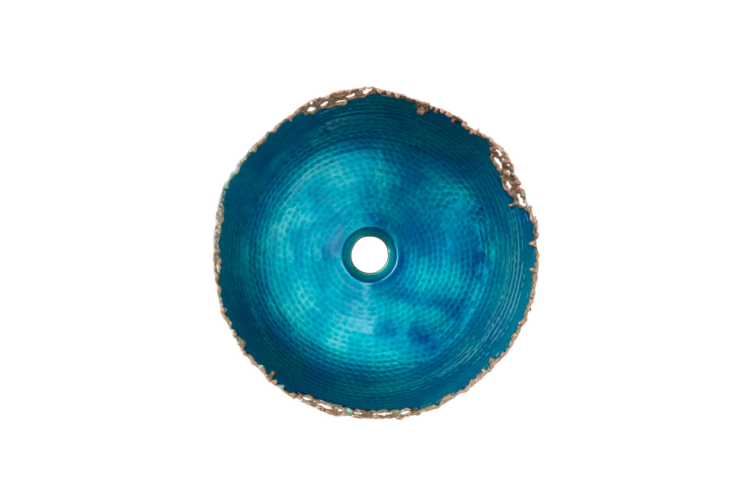 Thompson Traders Thomas Traders Molten Vessel Turquoise Bathroom Sink - Culinary Kitchen OKC