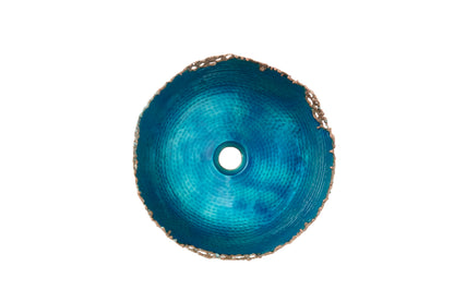 Thompson Traders Thomas Traders Molten Vessel Turquoise Bathroom Sink - Culinary Kitchen OKC