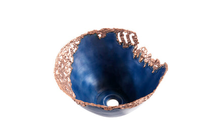 Thompson Traders Thompson Traders Molten Vessel Winter Blue Bathroom Sink - Culinary Kitchen OKC