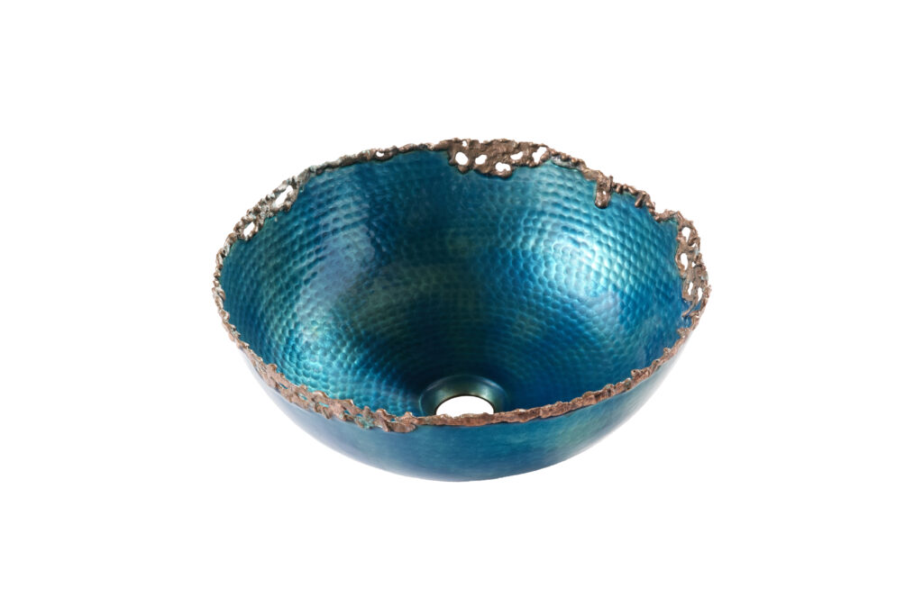 Thompson Traders Thomas Traders Molten Vessel Turquoise Bathroom Sink - Culinary Kitchen OKC