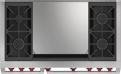Wolf 48" Dual Fuel Range - 4 Burners and Infrared Dual Griddle