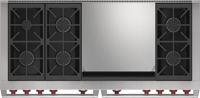 Wolf 60" Dual Fuel Range - 6 Burners and Infrared Dual Griddle