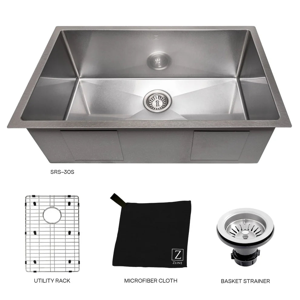ZLINE ZLINE 30" Meribel Undermount Single Bowl - Culinary Kitchen OKC