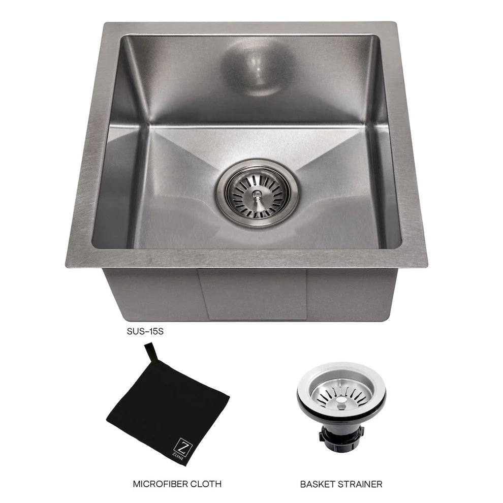 ZLINE ZLINE 15" Boreal Undermount Single Bowl - Culinary Kitchen OKC