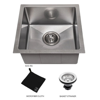 ZLINE ZLINE 15" Boreal Undermount Single Bowl - Culinary Kitchen OKC